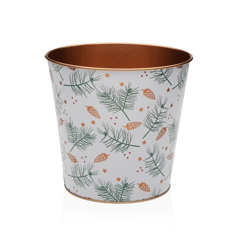 Vaso Versa Yule Metallo Minimalista 17,5 x 16,5 x 17,5 cm