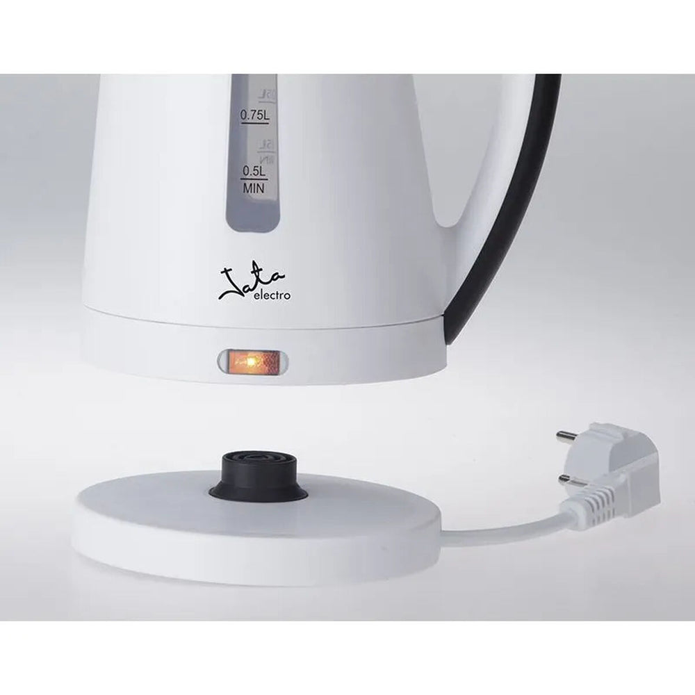 Bollitore JATA Bianco Nero 2200 W Acciaio inossidabile Plastica 1 L