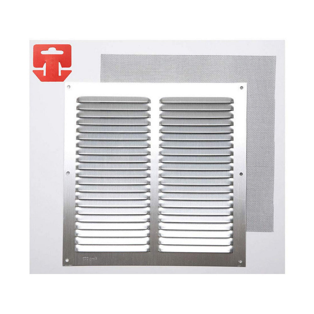 Griglia di ventilazione Fepre Cromato 25 x 25 mm Zanzariera