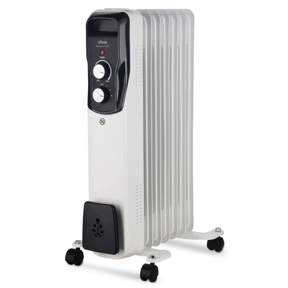 Radiatore a Olio (7 elementi) UFESA ANTARES 1500 Bianco 1500 W Con ruote