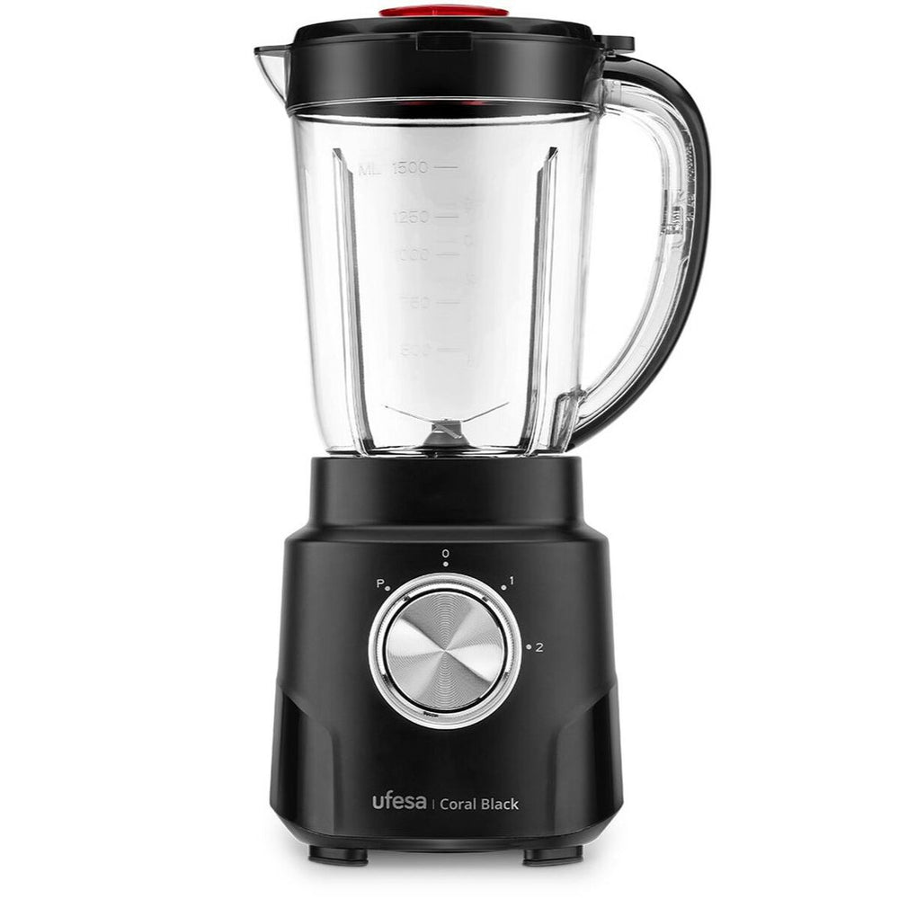 Batidora de Vaso UFESA CORAL BLACK Negro 600 W 1,5 L