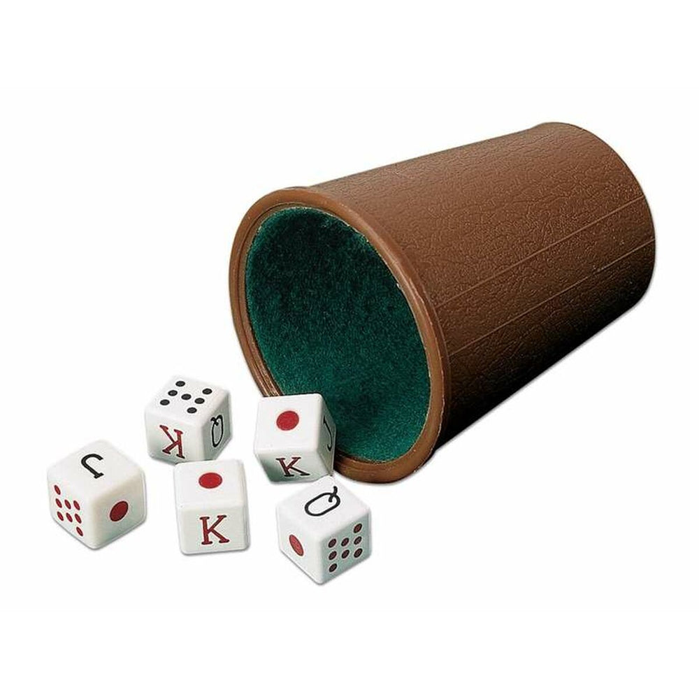 Bicchiere con Dadi da Poker Cayro