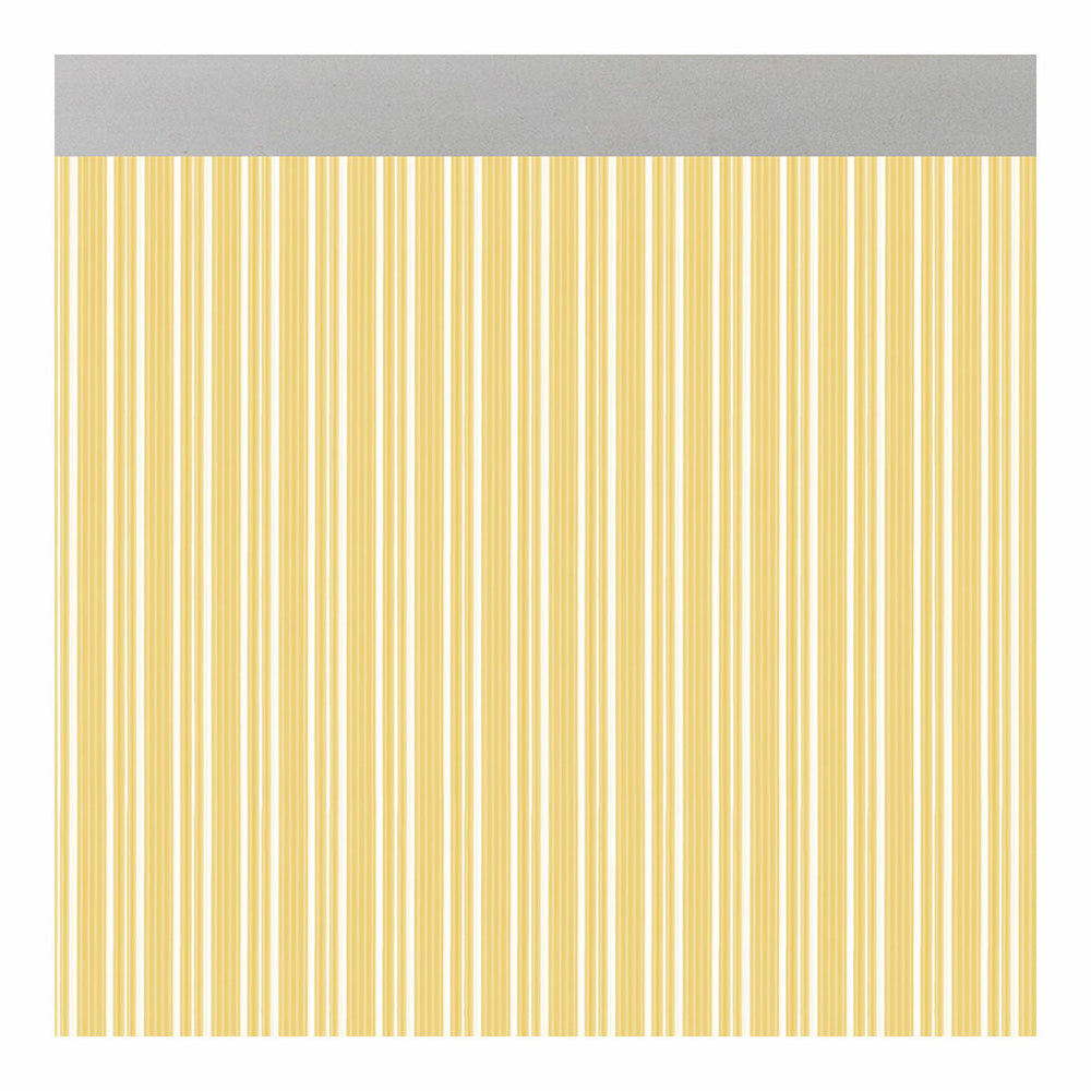 Curtain Acudam Ferrara Doors Yellow Transparent Exterior PVC Aluminium 90 x 210 cm