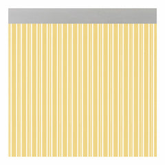 Cortina Acudam Ferrara Puertas Amarillo Transparente Exterior PVC Aluminio 90 x 210 cm