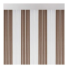 Tenda Acudam Lisboa Porte Cristallo Marrone Esterno PVC Alluminio 90 x 210 cm