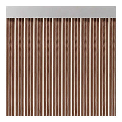 Tenda Acudam S-350 Porte Marrone Esterno PVC Alluminio Cinte 90 x 210 cm