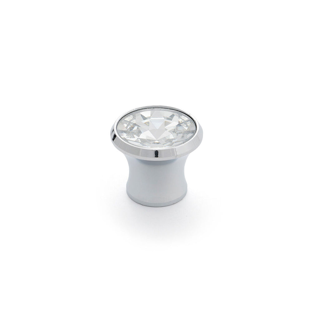 Pomo Rei 943 Aluminio Cristal Ø 27 x 23 mm 4 Piezas