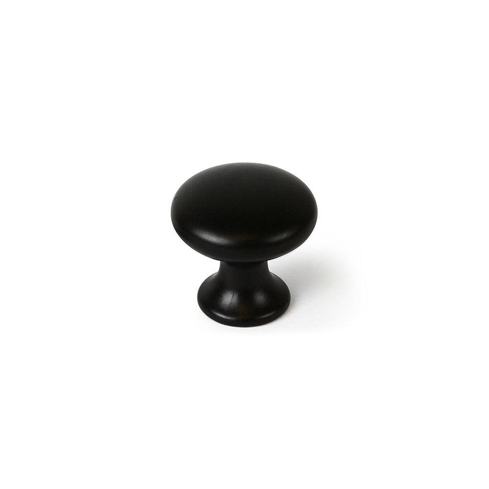 Pomo Rei 760 Nero Metallo Ø 25 x 24 mm 4 Pezzi