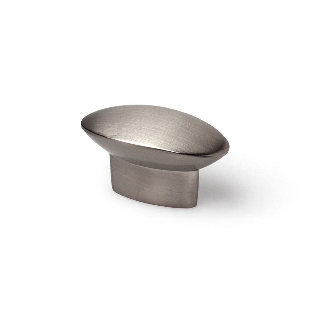 Pomo Rei 743 Metallo 41 x 19 mm Raso nichel 4 Pezzi