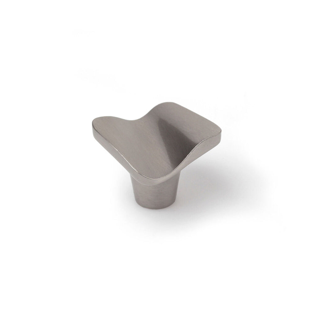 Pomo Rei 749 Metallo 32 x 31 mm Raso nichel 4 Pezzi