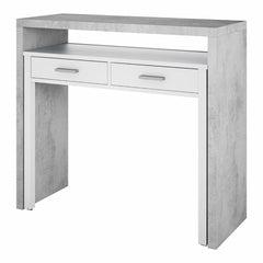 Scrivania Forés Bianco 98,5 X 36 X 87,5 CM Metallo MDF