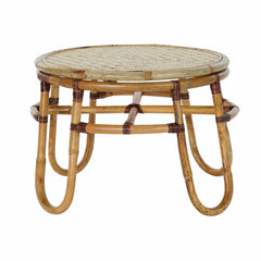 Tavolo aggiuntivo DKD Home Decor Bambù Rattan (60 x 60 x 42 cm)