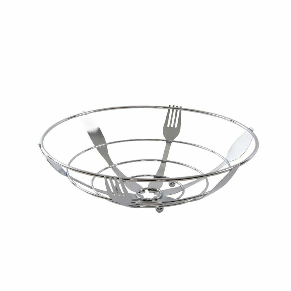 Portafrutta DKD Home Decor Argentato Metallo Plastica