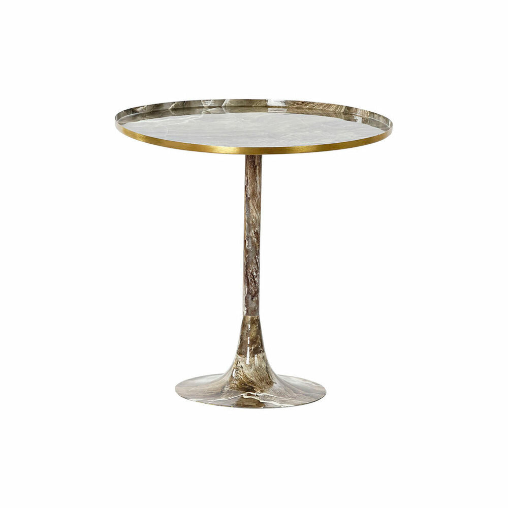 Tavolino Aggiuntivo DKD Home Decor Marrone Dorato 51 x 51 x 51 cm