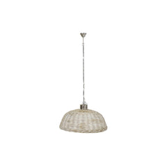 Lampadario DKD Home Decor Argentato Naturale Metallo 50 W 80 x 80 x 47 cm