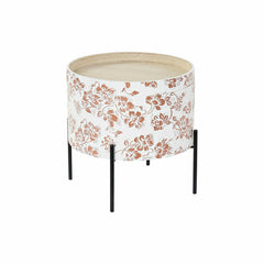 Tavolino Aggiuntivo DKD Home Decor Bianco Nero 38 x 38 x 39 cm
