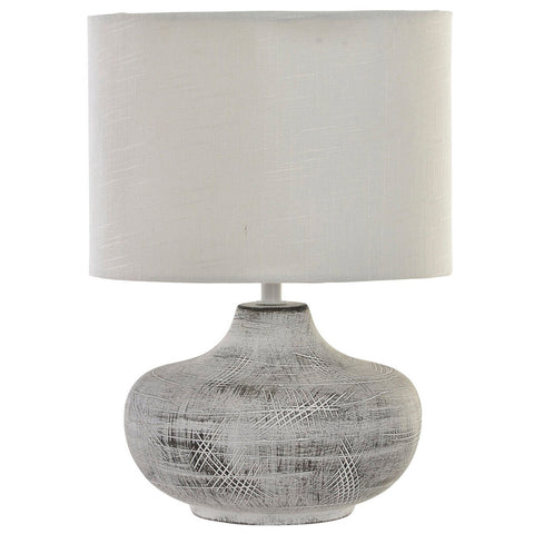 Lámpara de mesa DKD Home Decor 40W Gris Blanco 230 V 40 W (2 Unidades) (22 x 22 x 31 cm)