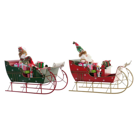 Decorazione Natalizia DKD Home Decor Metallo (38 x 19 x 35 cm) (2 Unità)