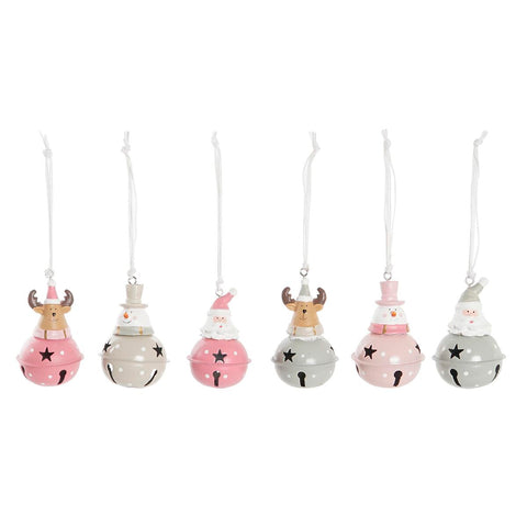 Decorazione Natalizia DKD Home Decor Metallo Resina (5 x 5 x 9 cm) (6 Unità)