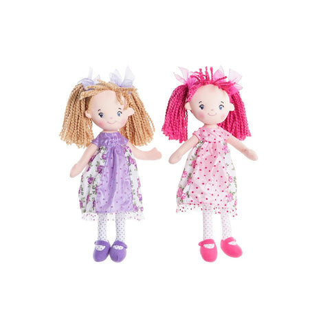 Bambola di Stoffa DKD Home Decor (20 x 8 x 30 cm) (2 Unità)