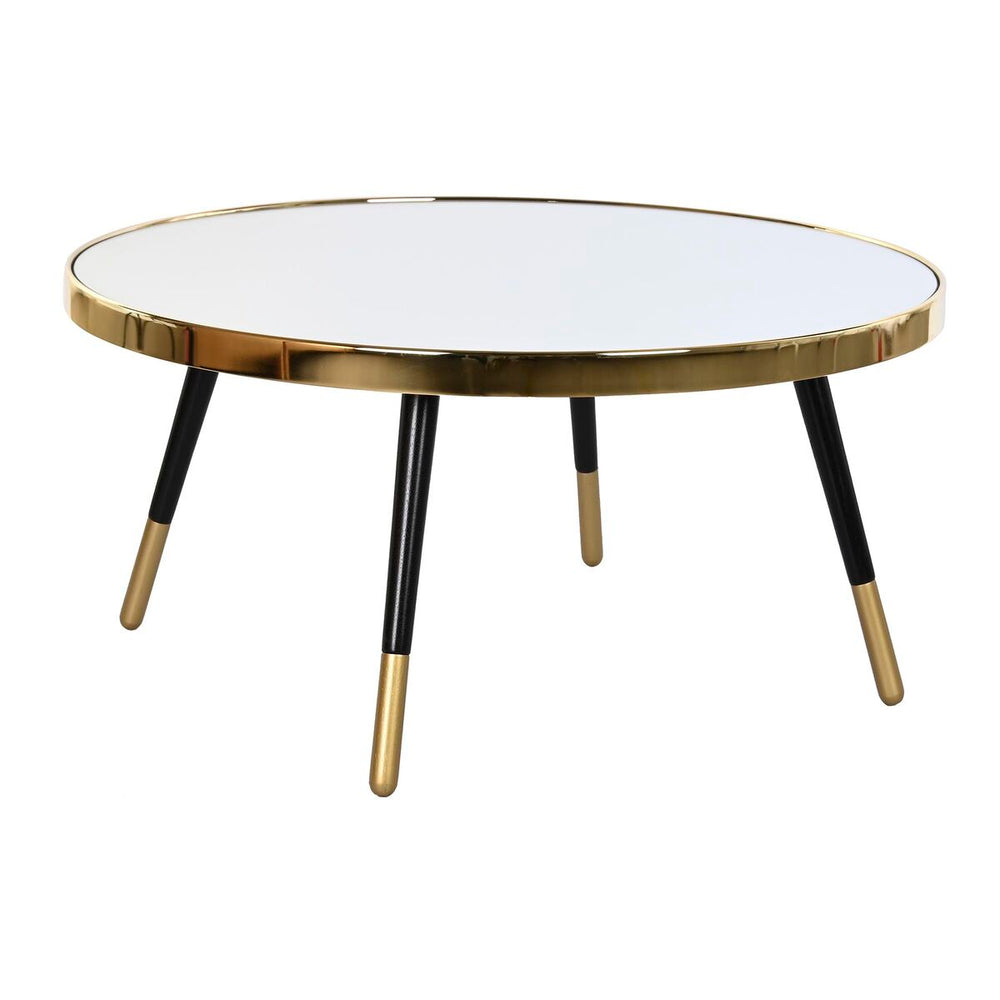 Tavolino da Caffè DKD Home Decor Glamour Dorato Argentato Acciaio Specchio 82,5 x 82,5 x 40 cm