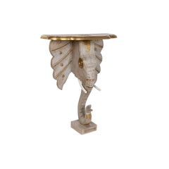 Ingresso DKD Home Decor Bianco Grigio Dorato 80 x 30 x 96 cm Elefante
