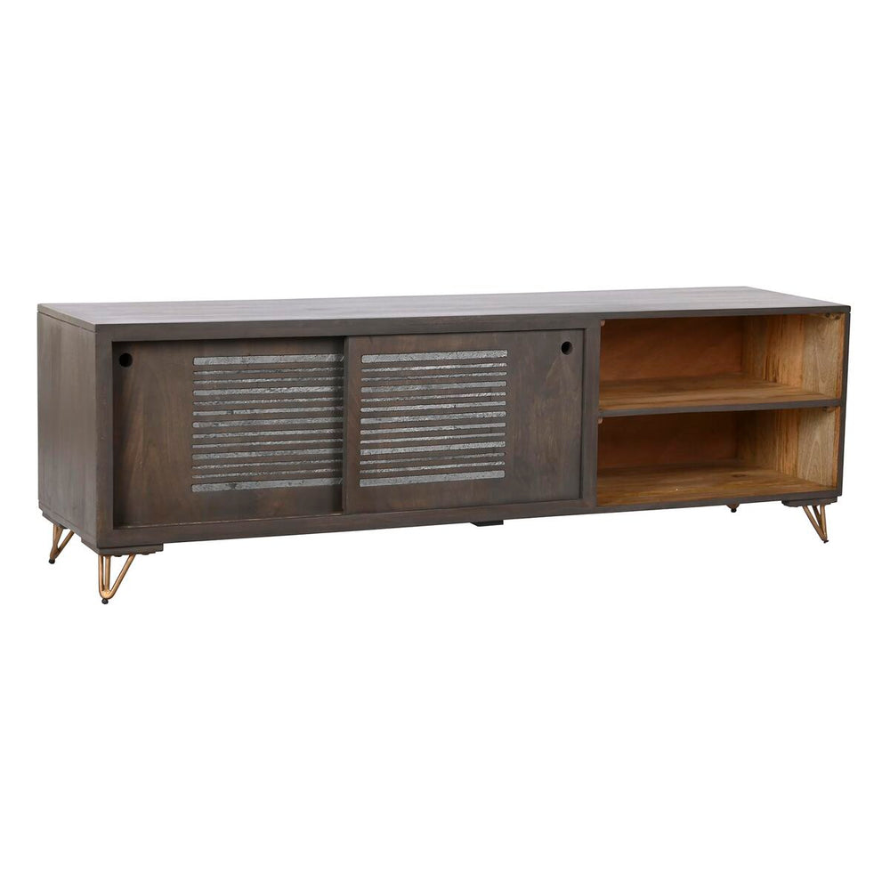 Mobile TV DKD Home Decor Metallo Marrone Legno di mango 160 x 40 x 50 cm
