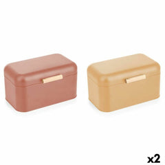 Portapane DKD Home Decor Giallo Metallo (Ricondizionati C)