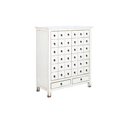 Cassettiera DKD Home Decor Bianco Orientale Laccato 102 x 42 x 120 cm