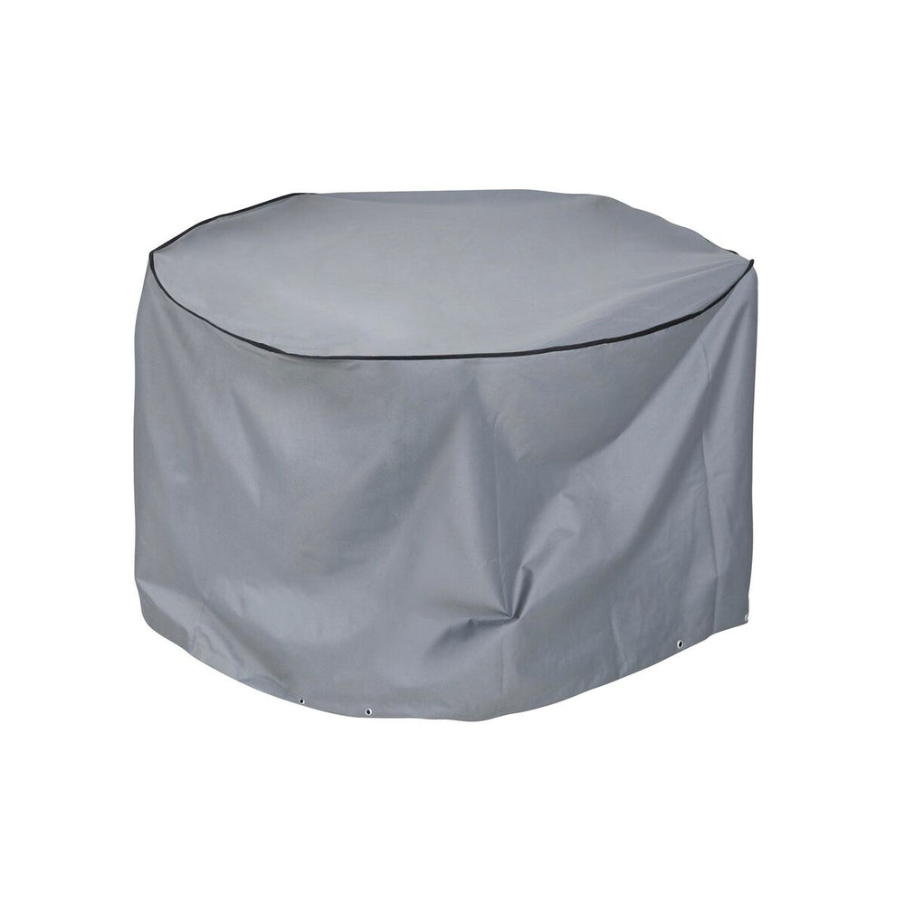 Funda Protectora DKD Home Decor Mesa Negro Aluminio Gris oscuro (132 x 132 x 75 cm)