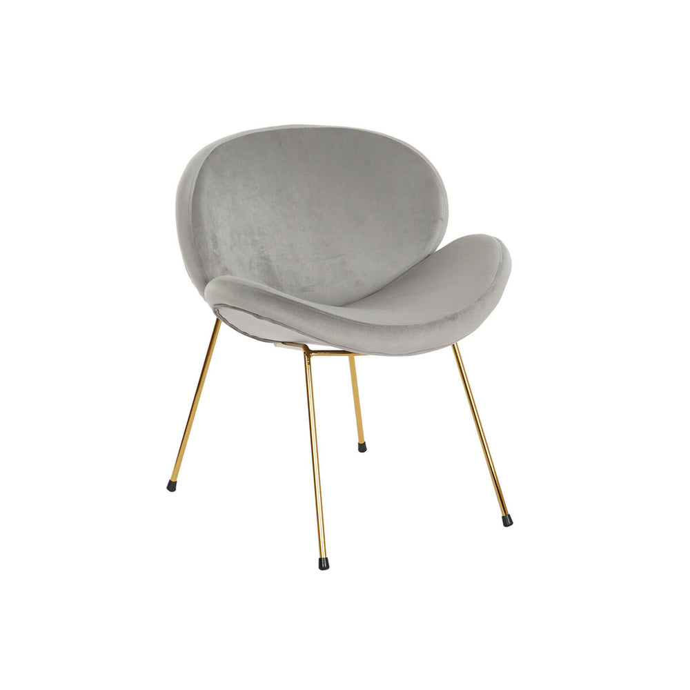 Chair DKD Home Decor Golden Light grey 62 x 58 x 73 cm