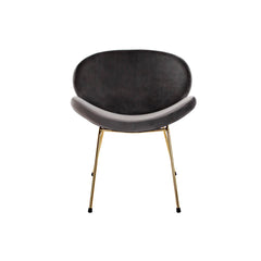 Sedia DKD Home Decor Nero Dorato Poliestere Metallo 62 x 58 x 73 cm