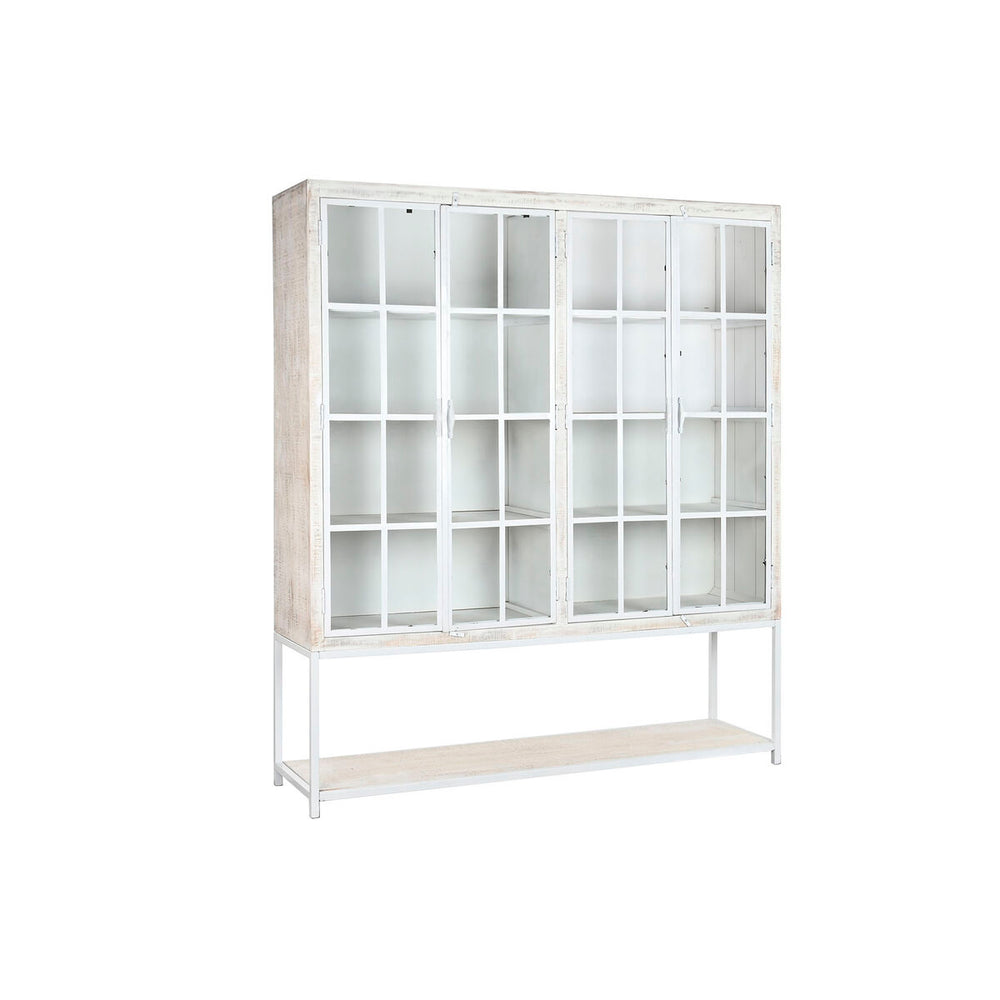 Estantería DKD Home Decor Blanco Negro Metal Madera de mango 170 x 45 x 200 cm