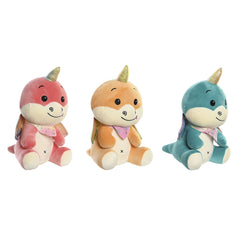 Peluche DKD Home Decor Giallo Arancio Menta Poliestere Per bambini 19 x 20 x 28 cm (3 Unità)