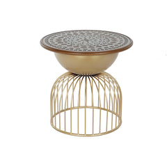 Mesa auxiliar DKD Home Decor 55,5 x 55,5 x 53 cm Abeto Metal