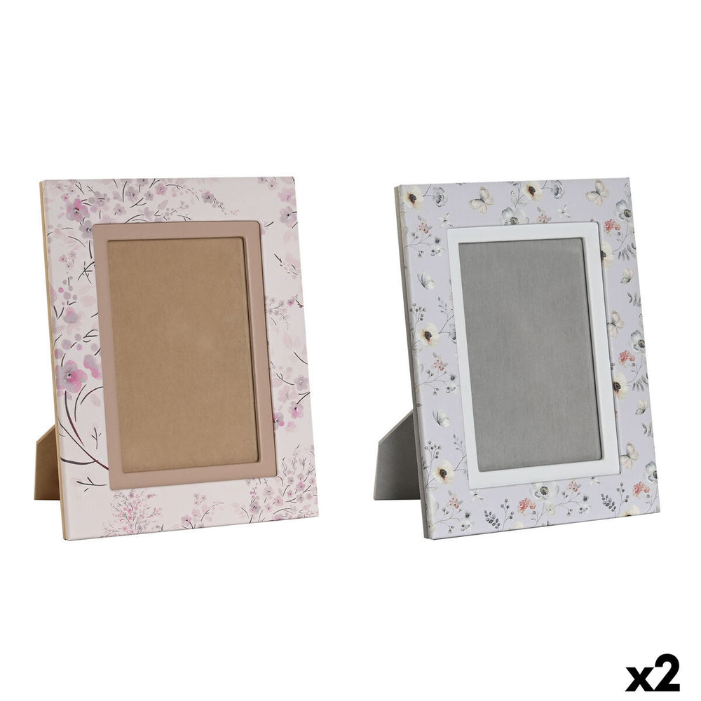 Women's Handbag DKD Home Decor Blue White Grey Camel Light Pink 16,5 x 2 x 21,5 cm (2 Units)