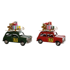 Decorazione Natalizia DKD Home Decor Rosso Verde 25 x 12,5 x 19,5 cm (2 Unità)