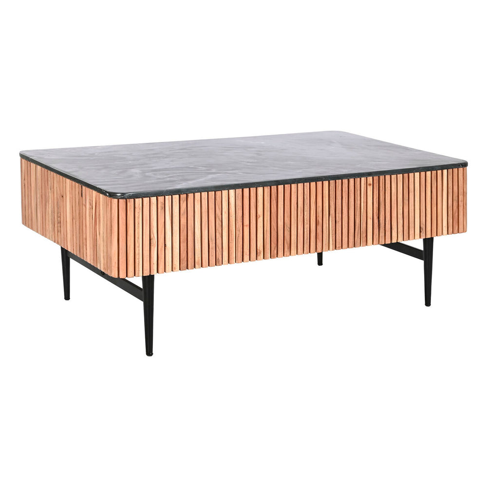 Mesa de Centro DKD Home Decor Mármol Acacia 115 x 65 x 45 cm