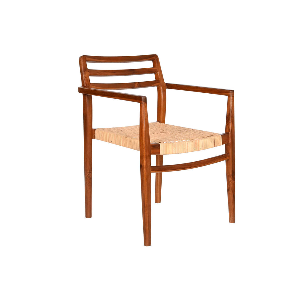 Silla DKD Home Decor Marrón Beige Natural 50 x 56 x 86 cm