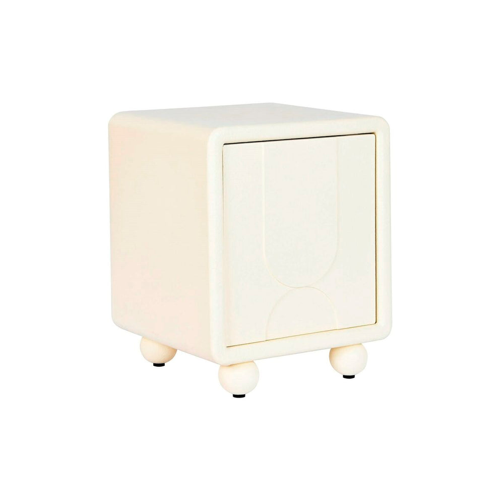 Mesita de Noche DKD Home Decor Blanco Madera MDF 45 x 40 x 55 cm