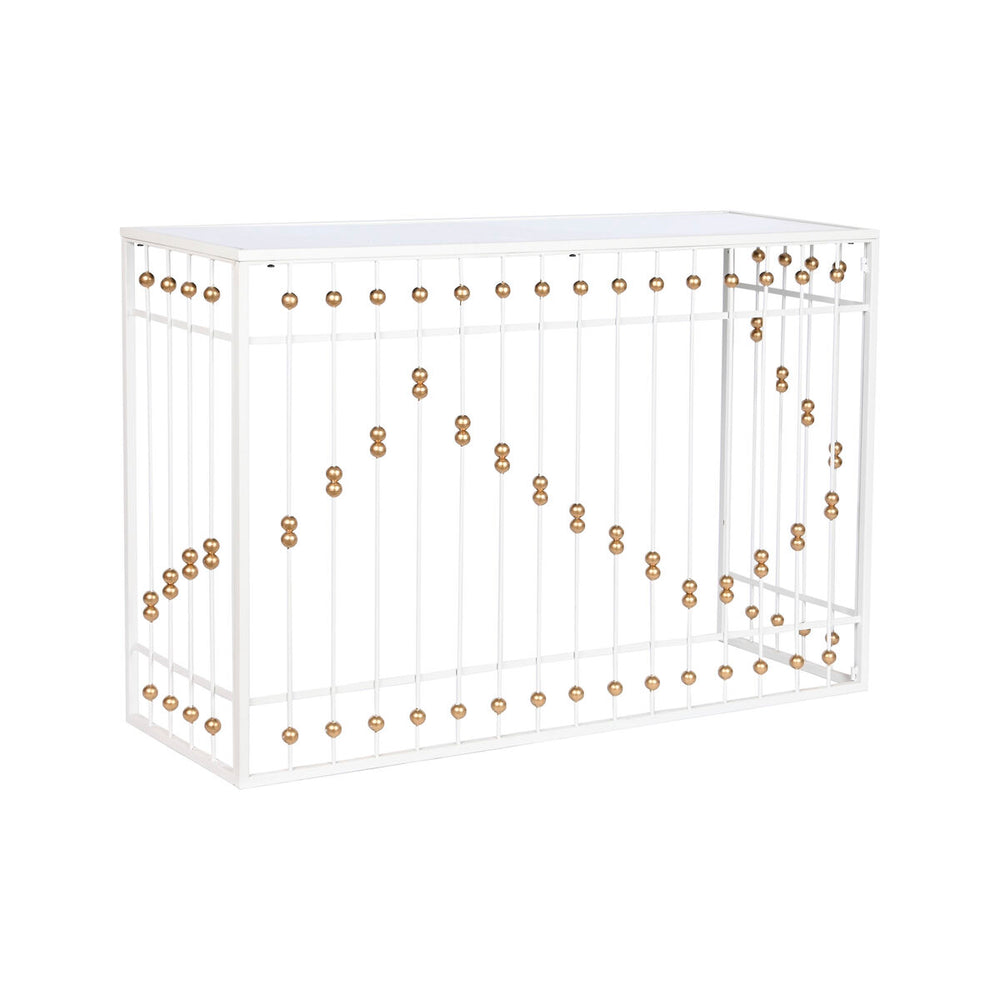 Ingresso Home ESPRIT Bianco Dorato 120 x 40 x 80 cm