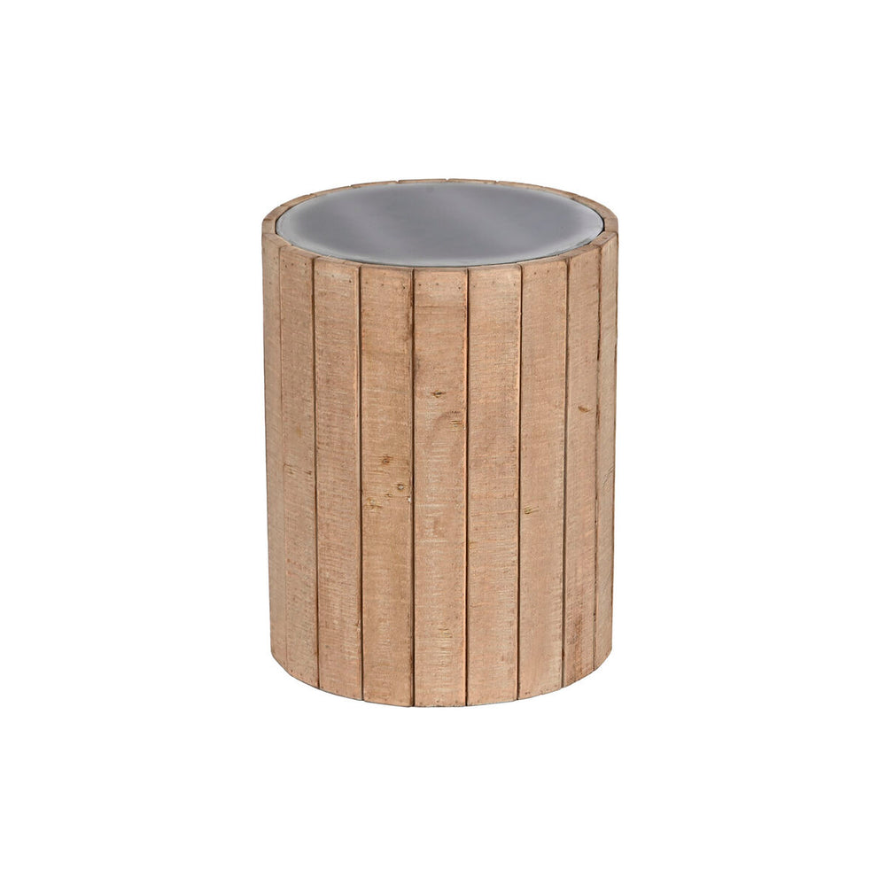 Mesa auxiliar Home ESPRIT Natural Abeto Madera MDF 36 x 36 x 45 cm