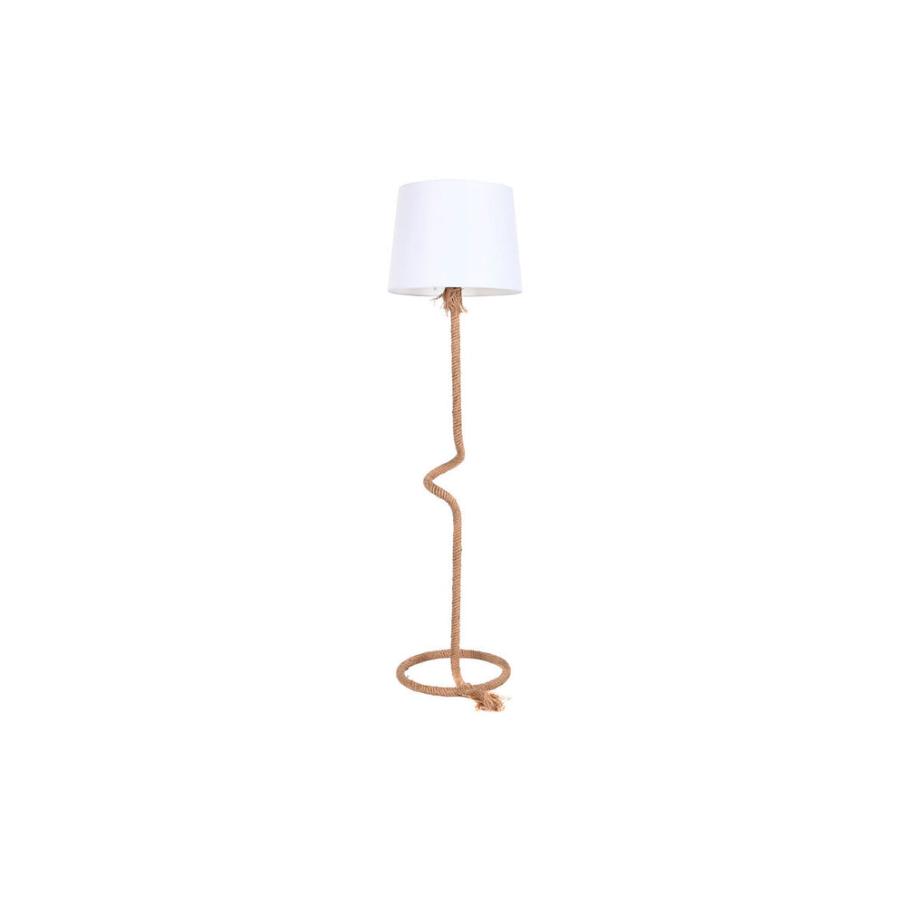 Lampada da Terra Home ESPRIT Bianco Marrone Corda 50 W 220 V 40 x 40 x 151 cm