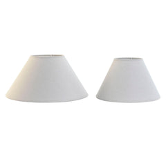 Pantalla de Lámpara Home ESPRIT Lino Metal 45 x 45 x 21 cm (2 Unidades)