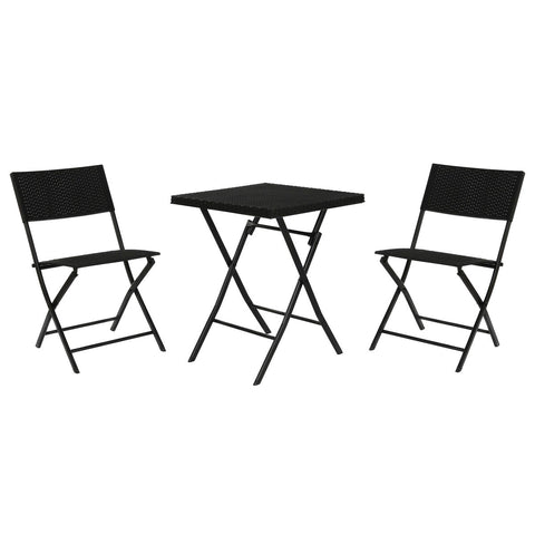 Mobili da giardino Home ESPRIT Nero 58 x 58 x 71,5 cm
