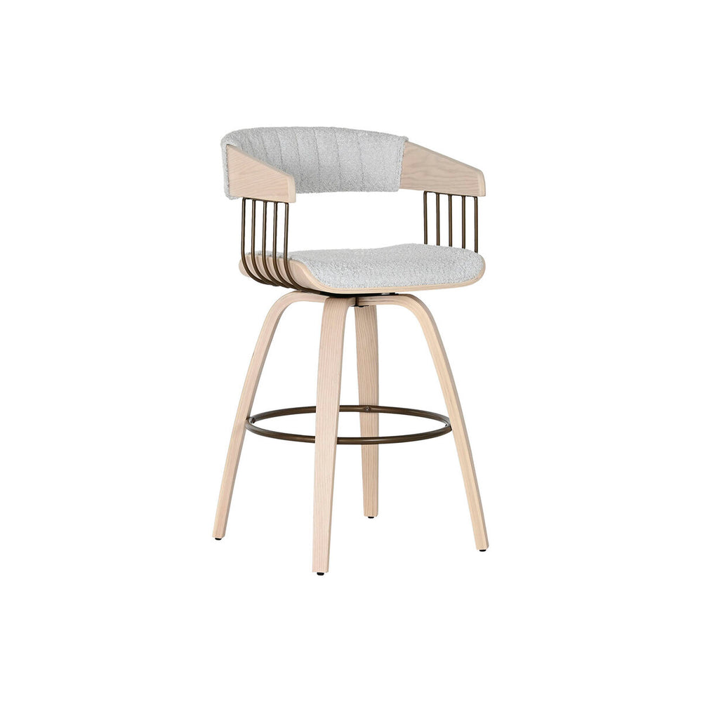 Sedia da Sala da Pranzo Home ESPRIT Grigio Poliestere Legno 51 x 55 x 91 cm