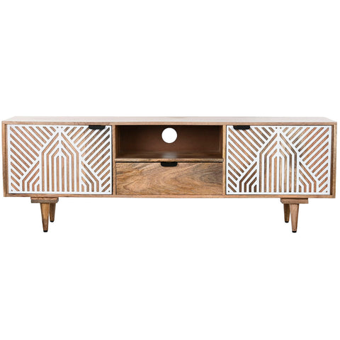 Mobile TV Home ESPRIT Bianco Legno di mango 160 x 41 x 55 cm