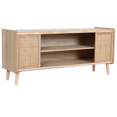 Mobile TV Home ESPRIT Naturale Rattan Legno di paulownia 120 x 35 x 54 cm