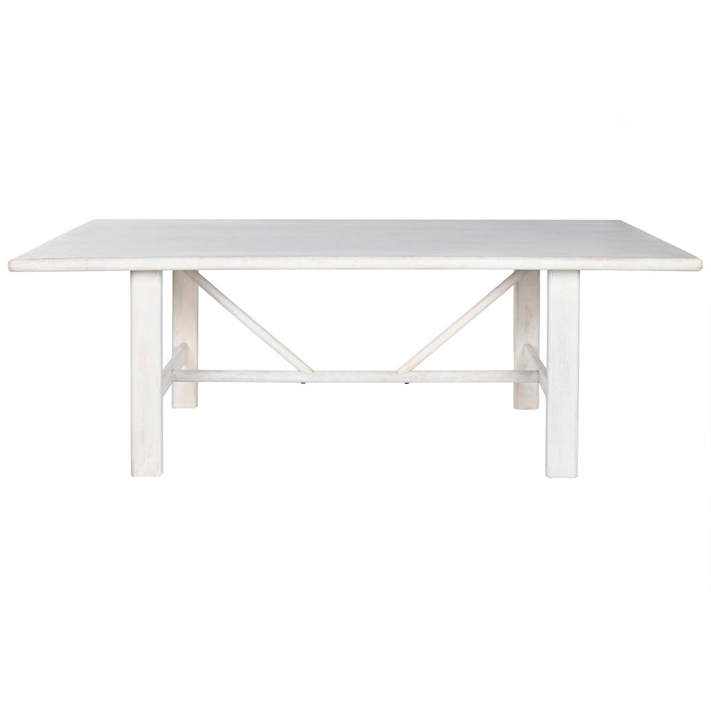 Tavolo da Pranzo Home ESPRIT Bianco Legno di mango 213,4 x 96,5 x 76,2 cm