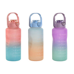 Bottiglia d'acqua Home ESPRIT Azzurro Rosa Turchese Lilla polipropilene PET 2 L (3 Unità)